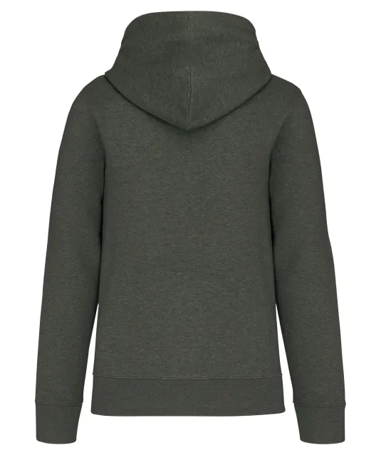 K4027 - Ecologische herensweater met capuchon Green Marble Heather