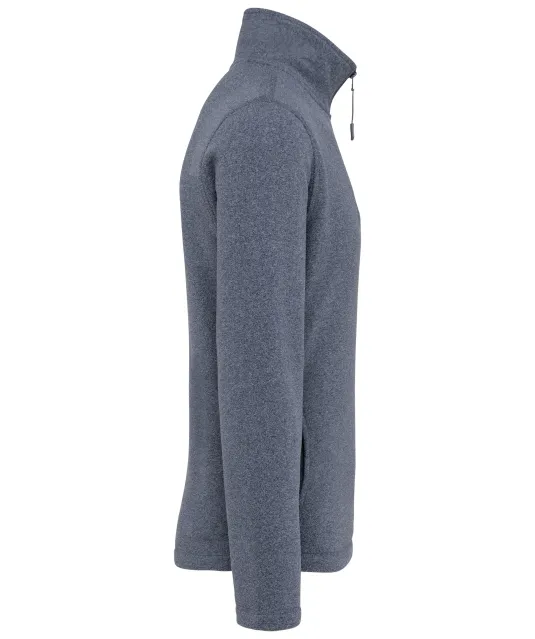 K912 - Enzo - Fleece met ritskraag French Navy Heather