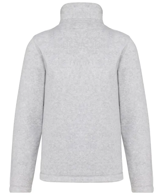 K912 - Enzo - Fleece met ritskraag Ash Heather