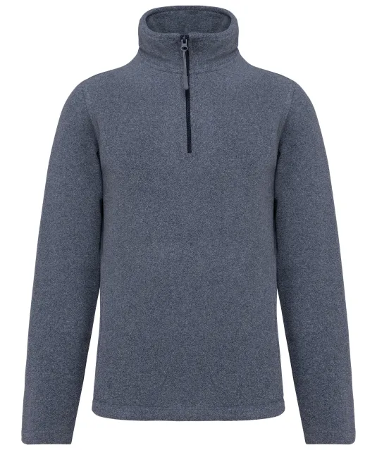 K912 - Enzo - Fleece met ritskraag French Navy Heather