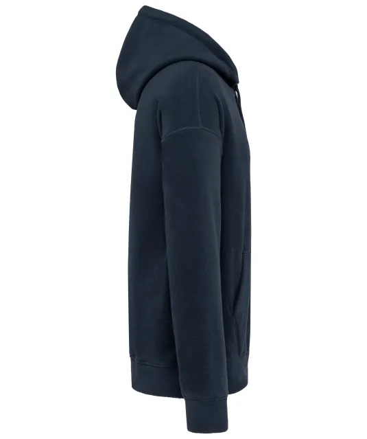 K949 - Oversized uniseks sweater met capuchon van gerecycled fleece Navy