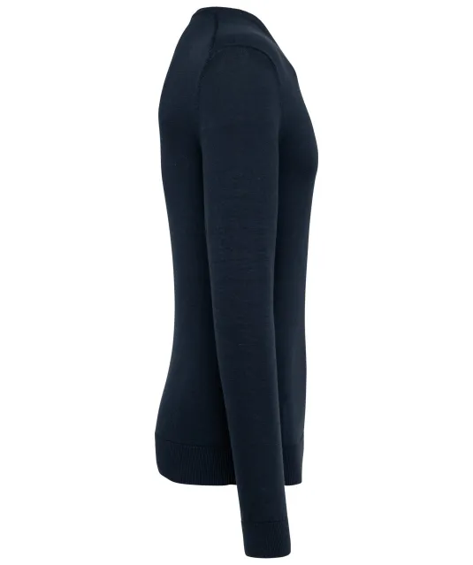 K980 - Ecologische herentrui met V-hals Navy