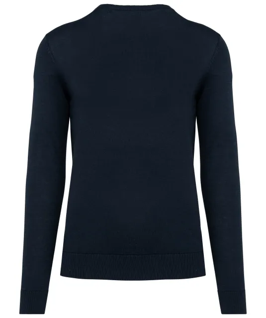 K980 - Ecologische herentrui met V-hals Navy