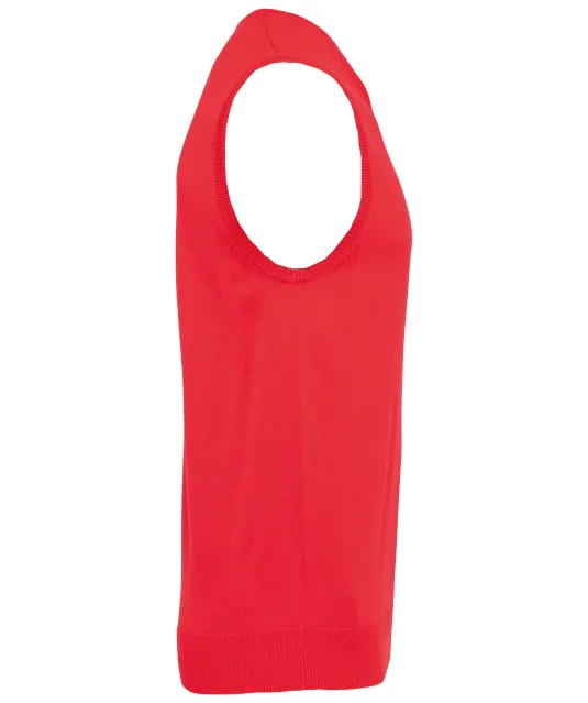 K969 - Heren spencer met v-hals Red