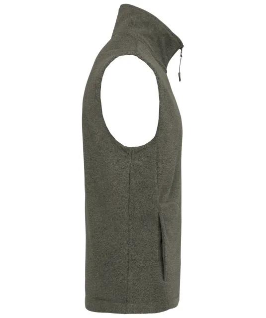 K913 - Luca - Fleecebodywarmer Green Marble Heather