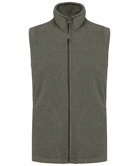 K913 - Luca - Fleecebodywarmer Green Marble Heather