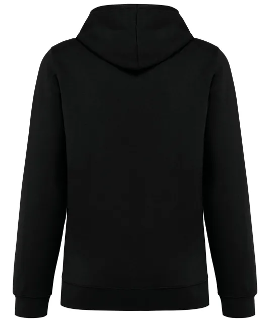 K4013 - Unisex sweater met capuchon met contrasterend motief Black / Mexican Skull
