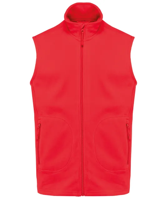 K9120 - Ecologische uniseks bodywarmer van microfleece Red