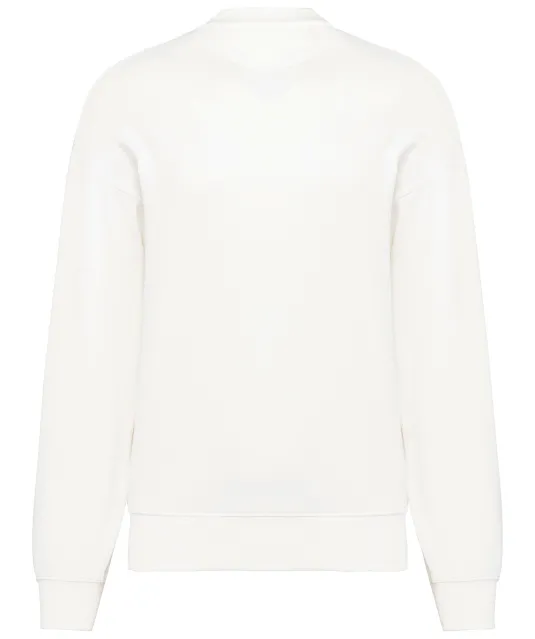 K4032 - Ecologische oversized uniseks sweater met ronde hals Off White