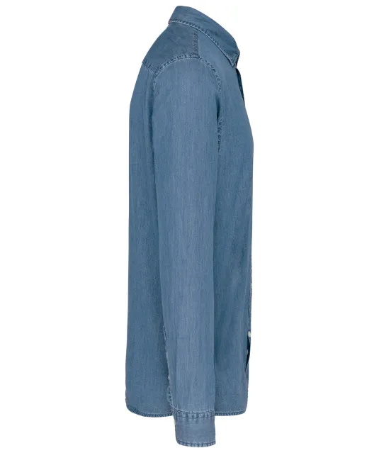 K512 - Herenoverhemd Denim Chambray Blue