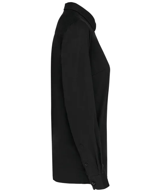 K585 - Damesoverhemd met lange mouwen van katoen Nevada Black
