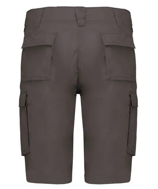 K756 - Lichte damesbermuda met diverse zakken Light Charcoal