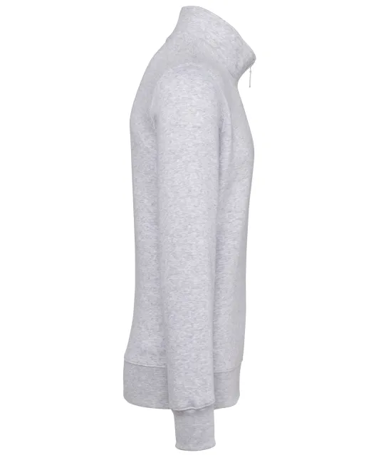K487 - Sweater met ritskraag Ash Heather