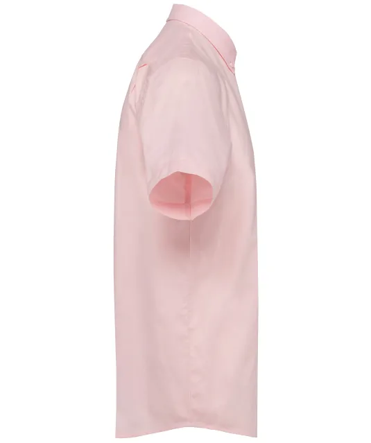 K535 - Heren Oxford overhemd korte mouwen Oxford Pale Pink