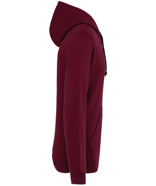K446 - Sweater met contrasterende capuchon Wine / Navy
