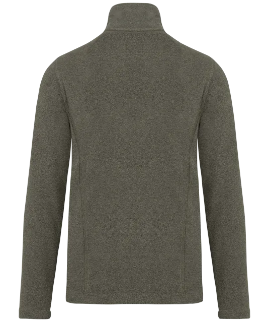 K907 - Microfleece met rits dames Green Marble Heather