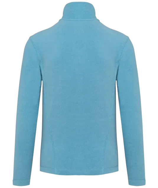K907 - Microfleece met rits dames Cloudy blue heather