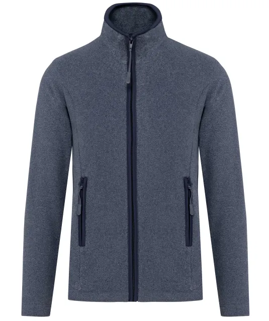 K907 - Microfleece met rits dames French Navy Heather