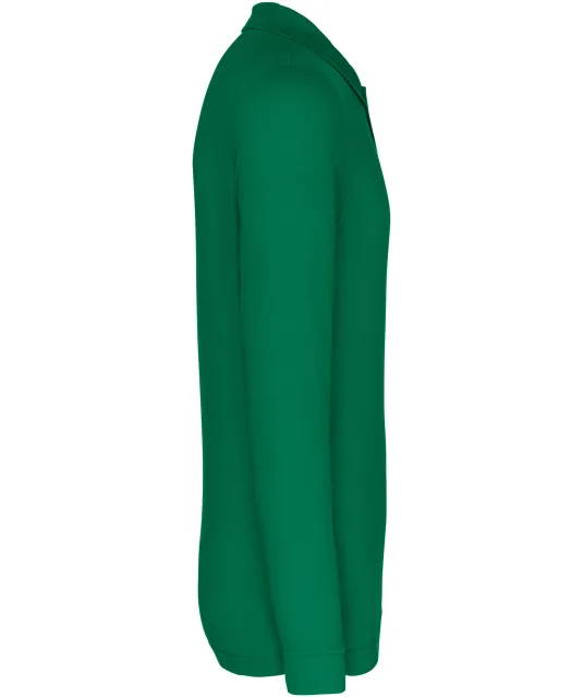 K256 - Piqué-herenpolo lange mouwen Kelly Green