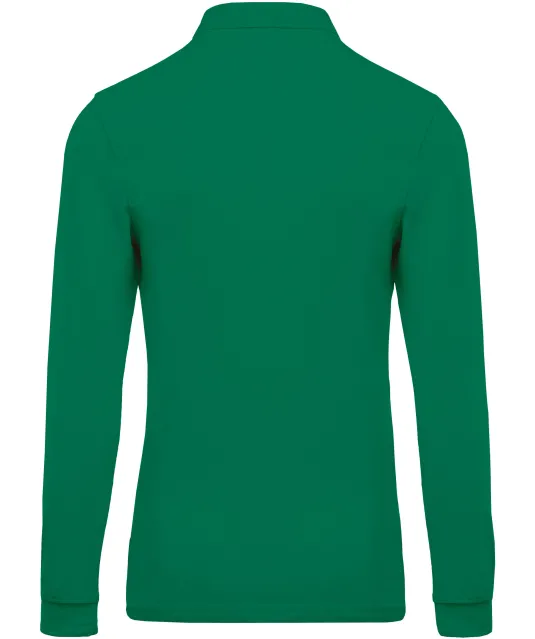 K256 - Piqué-herenpolo lange mouwen Kelly Green