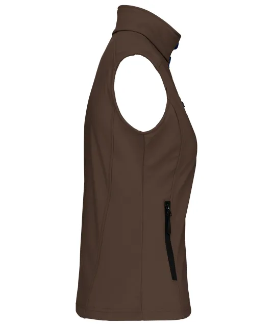 K404 - Dames softshell bodywarmer Chocolate