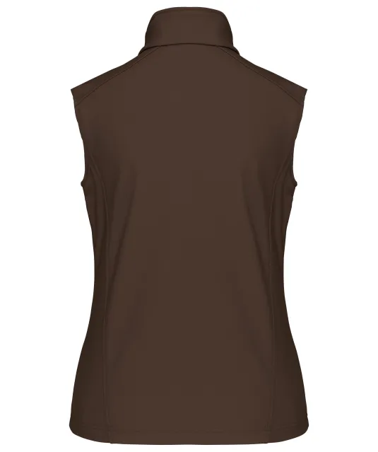 K404 - Dames softshell bodywarmer Chocolate