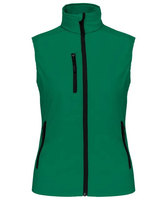 K404 - Dames softshell bodywarmer Kelly Green