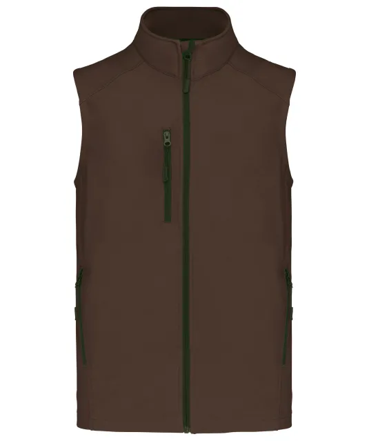 K403 - Softshell bodywarmer Chocolate
