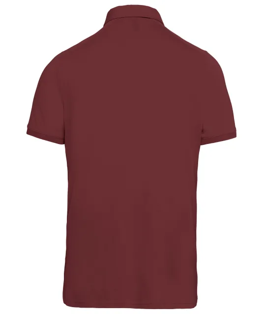 K262 - Herenpolo korte mouwen van jersey Wine