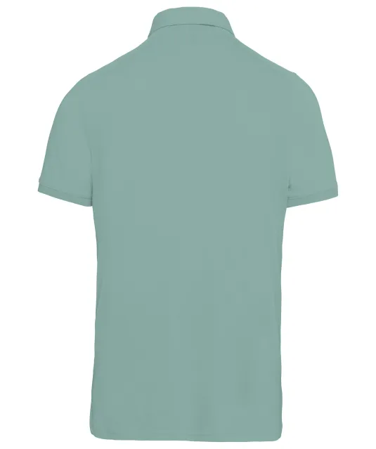 K262 - Herenpolo korte mouwen van jersey Sage