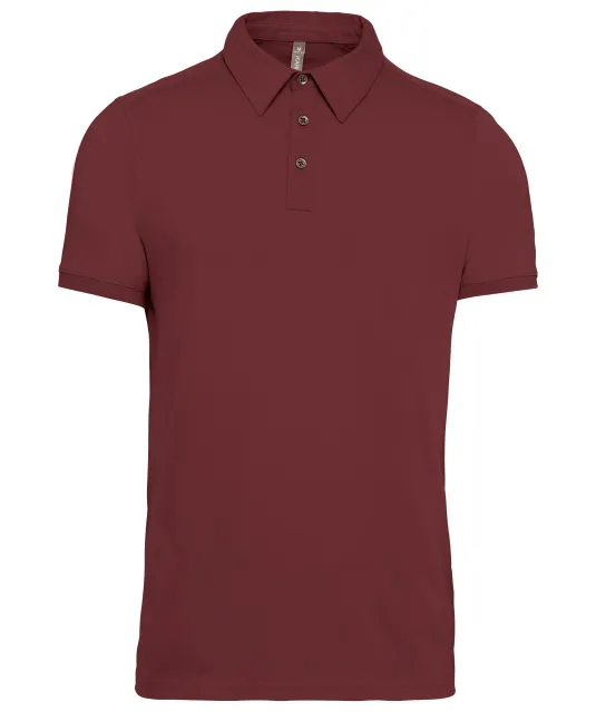 K262 - Herenpolo korte mouwen van jersey Wine