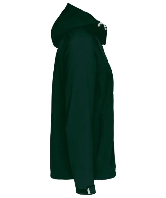 K413 - Heren softshell jas met afneembare capuchon Bottle Green