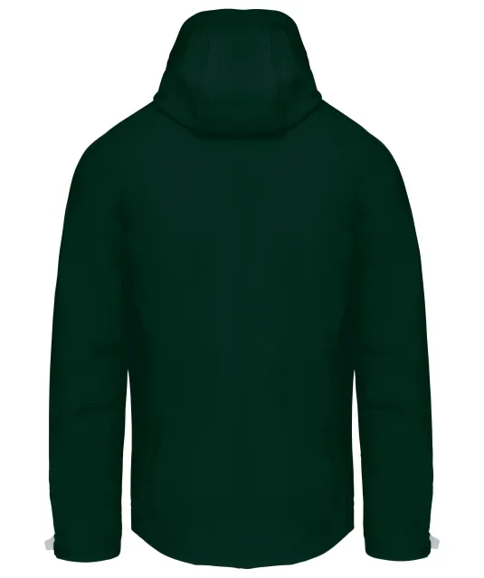 K413 - Heren softshell jas met afneembare capuchon Bottle Green