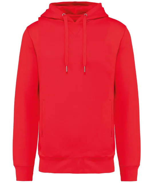 K4009 - Ecologische uniseks sweater met capuchon Red