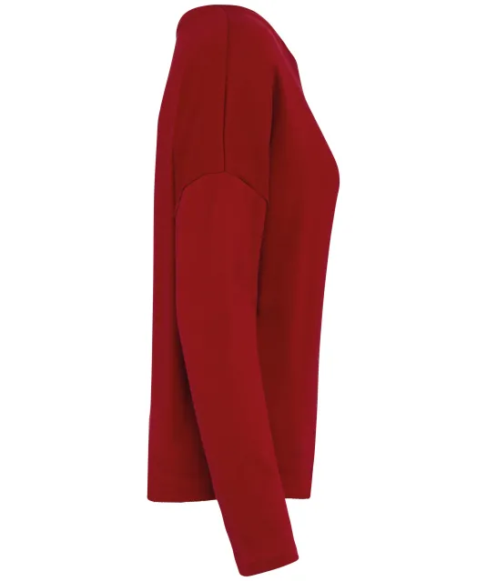 K471 - Damessweater “Loose fit” Hibiscus Red