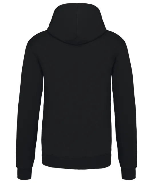 K446 - Sweater met contrasterende capuchon Black / Light Royal Blue