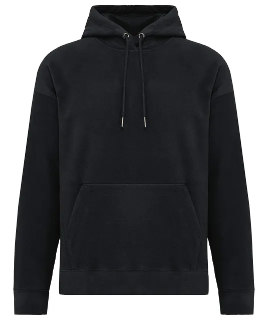 K949 - Oversized uniseks sweater met capuchon van gerecycled fleece Black