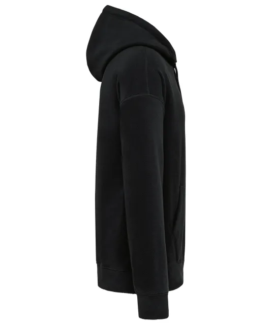 K949 - Oversized uniseks sweater met capuchon van gerecycled fleece Black