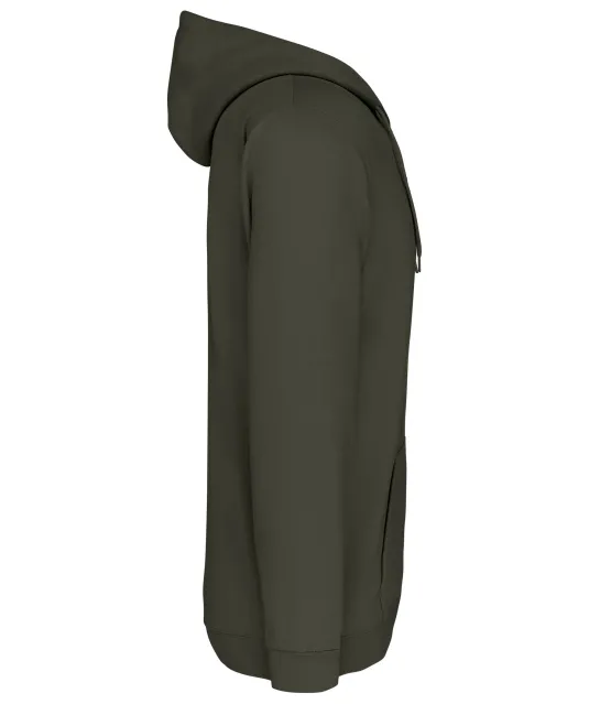 K479 - Sweatvest met capuchon Dark Khaki