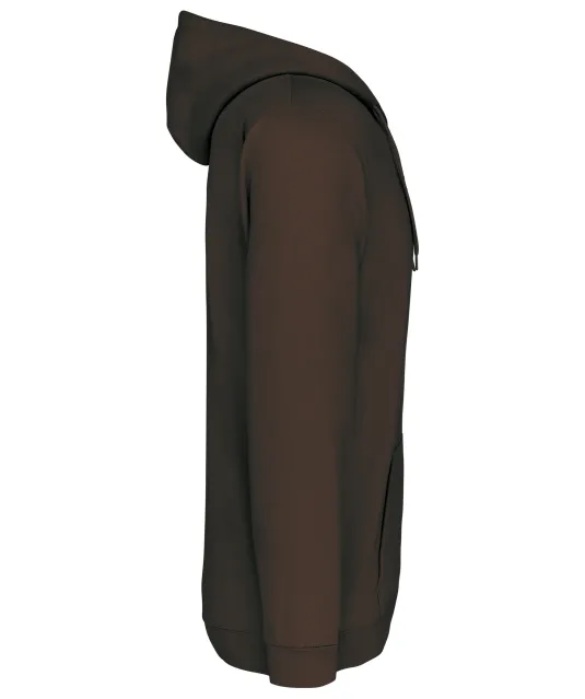 K479 - Sweatvest met capuchon Chocolate