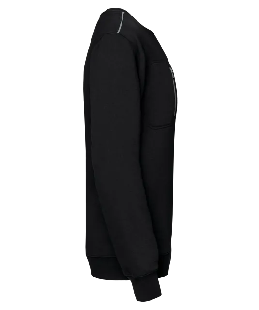 WK403 - Day To Day sweater zakje met contrasterende rits Black / Silver