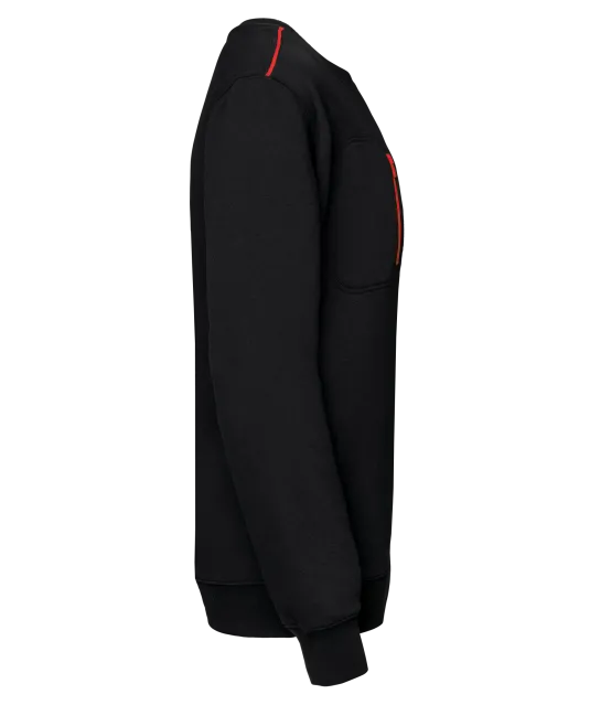 WK403 - Day To Day sweater zakje met contrasterende rits Black / Red