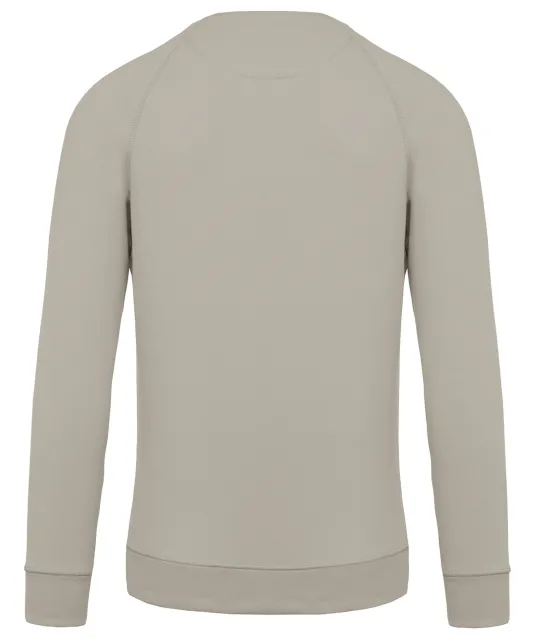 K480 - Herensweater BIO ronde hals raglanmouwen Clay
