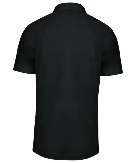 K503 - Herenpilootoverhemd korte mouwen Black