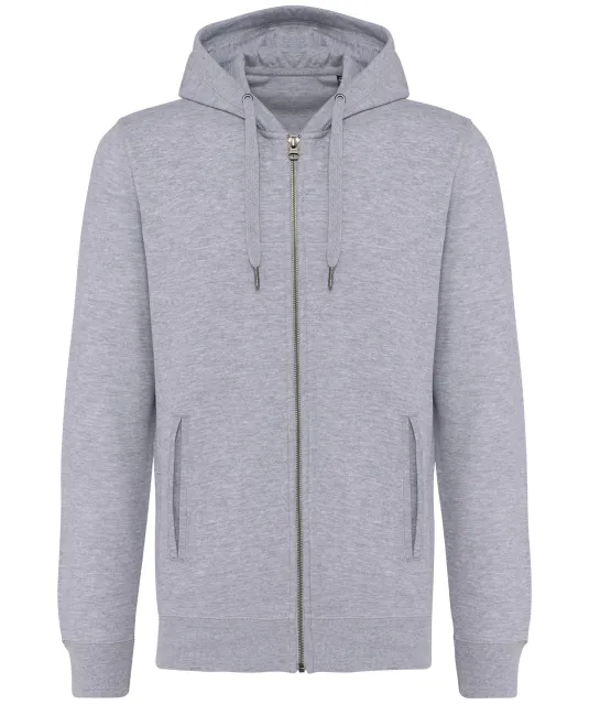 K4008 - Ecologische uniseks sweatvest met capuchon Oxford Grey