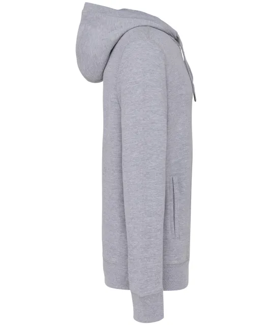 K4009 - Ecologische uniseks sweater met capuchon Oxford Grey