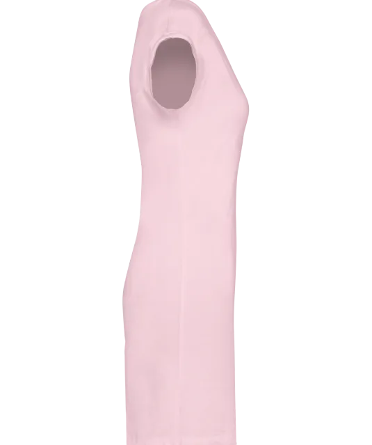 K388 - Lang dames-t-shirt Pale Pink