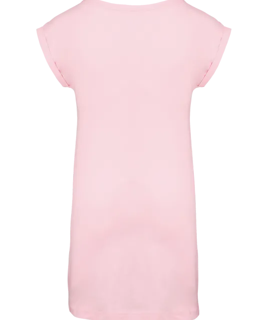 K388 - Lang dames-t-shirt Pale Pink