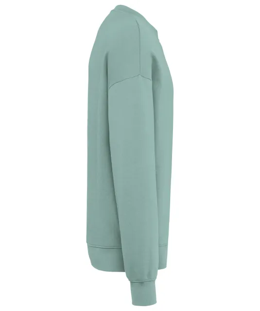 K4032 - Ecologische oversized uniseks sweater met ronde hals Sage
