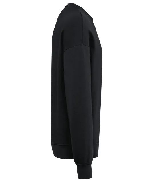 K4032 - Ecologische oversized uniseks sweater met ronde hals Black